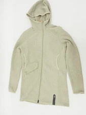 Indyeva Women's Zip Up Hoodie Size Small Beige Polartec Fleece w/ Pockets