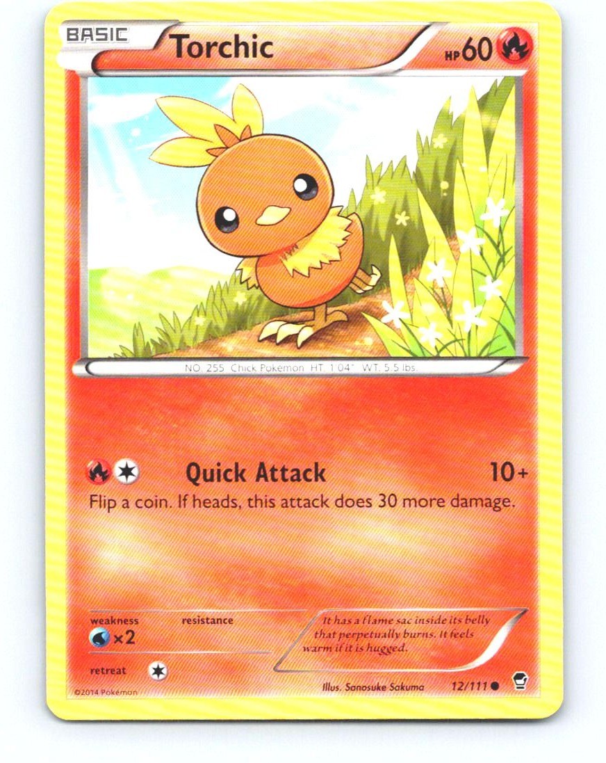 Torchic 12/111 Common Furious Fists Pokemon Near Mint