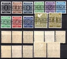 1948 GERMANY USA BRITISCHE ZONE.Sc.I-IX-AIaI  Cv.11200€ MNH SIGNED