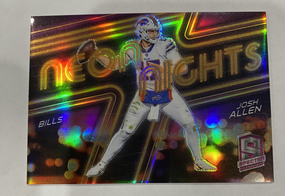2022 Panini Spectra Josh Allen #NN-3 Neon Nights PRIZM - Case Hit SSP - Bills🔥