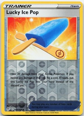 LUCKY ICE POP 150/203 UNCOMMON EVOLVING SKIES POKEMON REVERSE HOLO LP