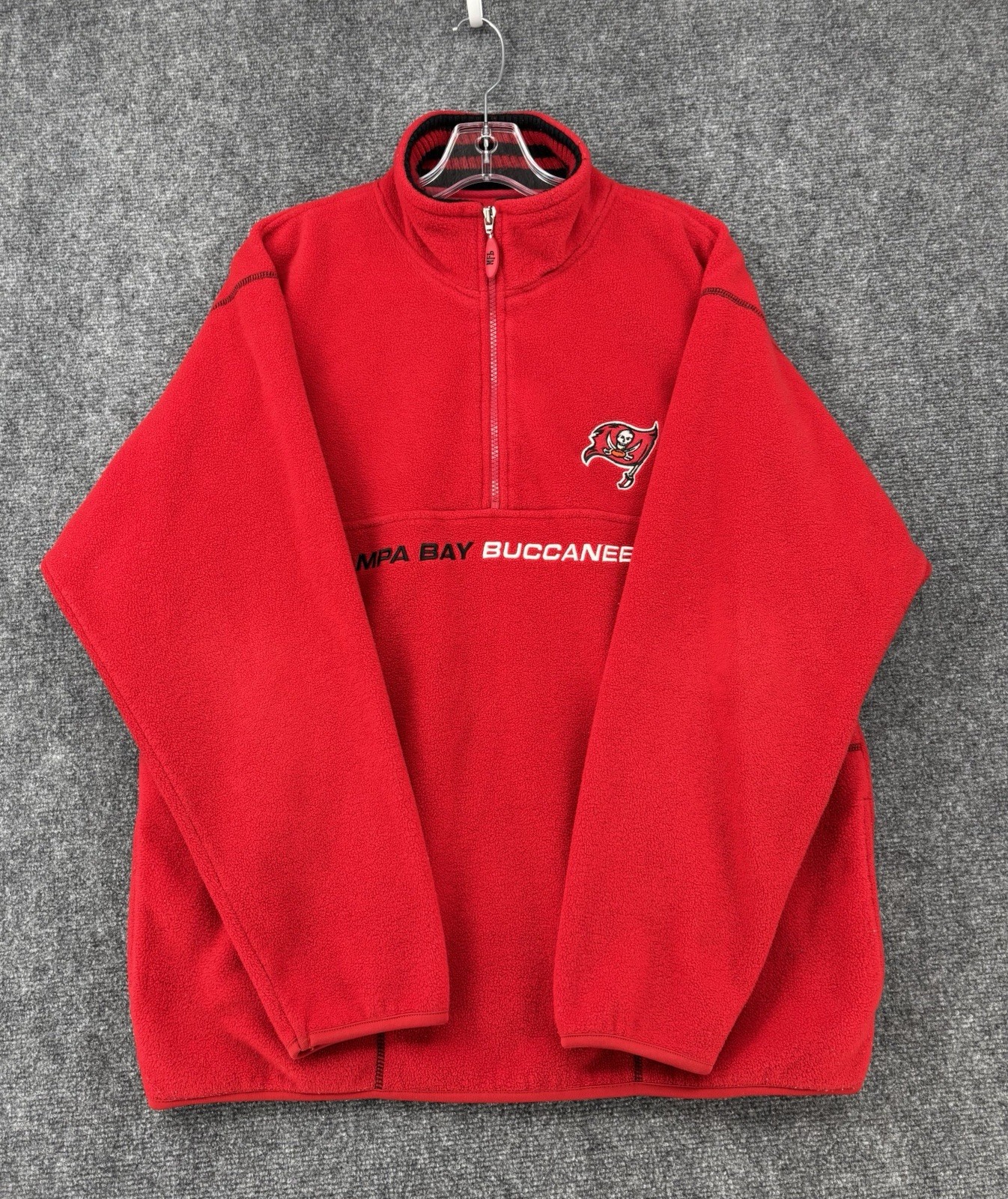 NFL Tampa Bay Buccaneers Red Fleece Pullover Men’s Medium BUCS!!!
