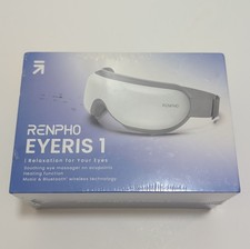 RENPHO Eyeris 1 Electric Eye Massager Heated Bluetooth Portable White/Gray