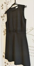 RED VALENTINO Sleeveless Ribbon Dress Women Size 40 Cotton Blend Genuine