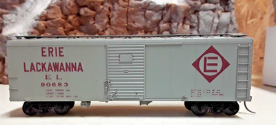 #ad #ad Bowser 3 1031 HO Scale Rounded Roof 40#x27; Box Car #90689 Erie Lackawanna AA 477 $10.59