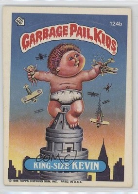 1986 Topps Garbage Pail Kids Series 3 King-size Kevin (Copyright on Front) 12zm