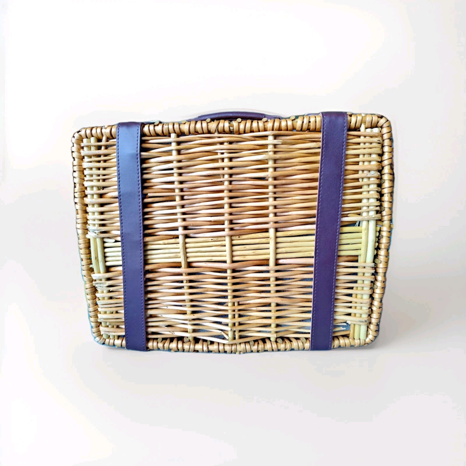 Picnic Time U.S. Naval Academy Champion Wicker Picnic Basket One-Of-A-Kind Gift