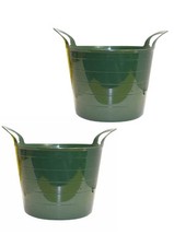 2x Mini Flexi Tub/Bucket - 7Ltr - GREEN