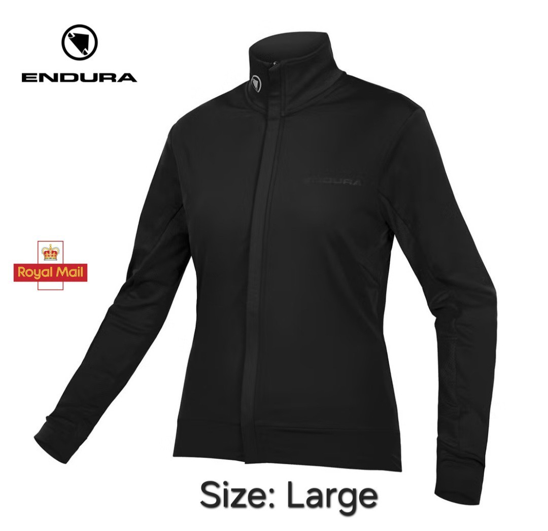 Endura Women's Xtract Roubaix Thermal Cycling Jersey - LARGE - Black - RRP £75