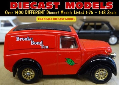 RED MORRIS 'Z' 5cwt VAN BROOK BOND TEA; 1:43 SCALE CLASSIC UK MADE LLEDO DIECAST