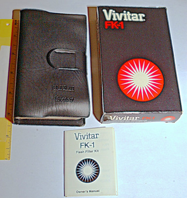 Vivitar  FK-1 Flash FILTER Kit for Vivitar Flash Model 283, Near Mint from 1978