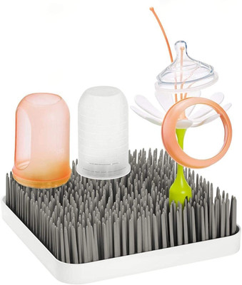 Grass Plastic Drying Rack - Modern Countertop Baby Bottle Organizer - 9.75 X 9.8