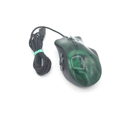 Razer Naga Hex MOBA Green PC Gaming Mouse RZ01-0075 - Used