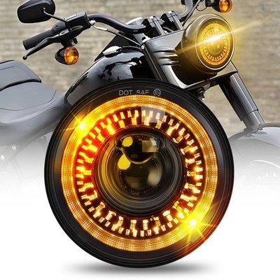 E24 E-Geprüft 5-3/4 5.75'' LED Hi/Lo Beam Scheinwerfer Für Motorrad Harley Simson