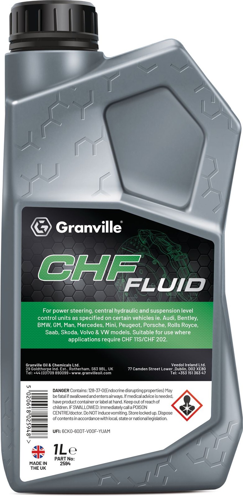 Granville - CHF Central Hydraulic Fluid Power Steering Suspension Oil 1L