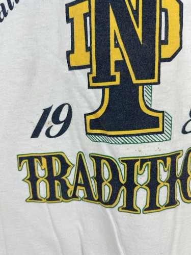 Vtg 1988 Notre Dame National Champions T-Shirt JanSport Made In USA Sz Large - Picture 4 of 6