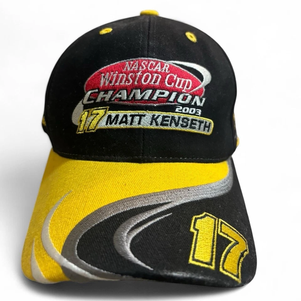 Sombrero Matt Kenseth Vintage 2003 NASCAR Roush Racing Winston Cup Champion #17 Foto 2 de 4