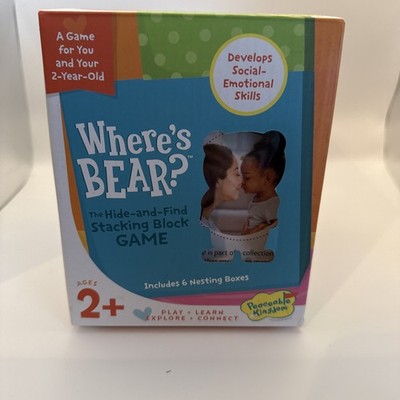 Peaceable Kingdom Where's Bear? The Hide and Find Stacking Block Game For Kids
