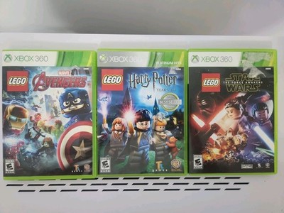 Lego Xbox 360 Video Game Lot - Marvel Avengers Super Heroes Indy Star Wars CIB