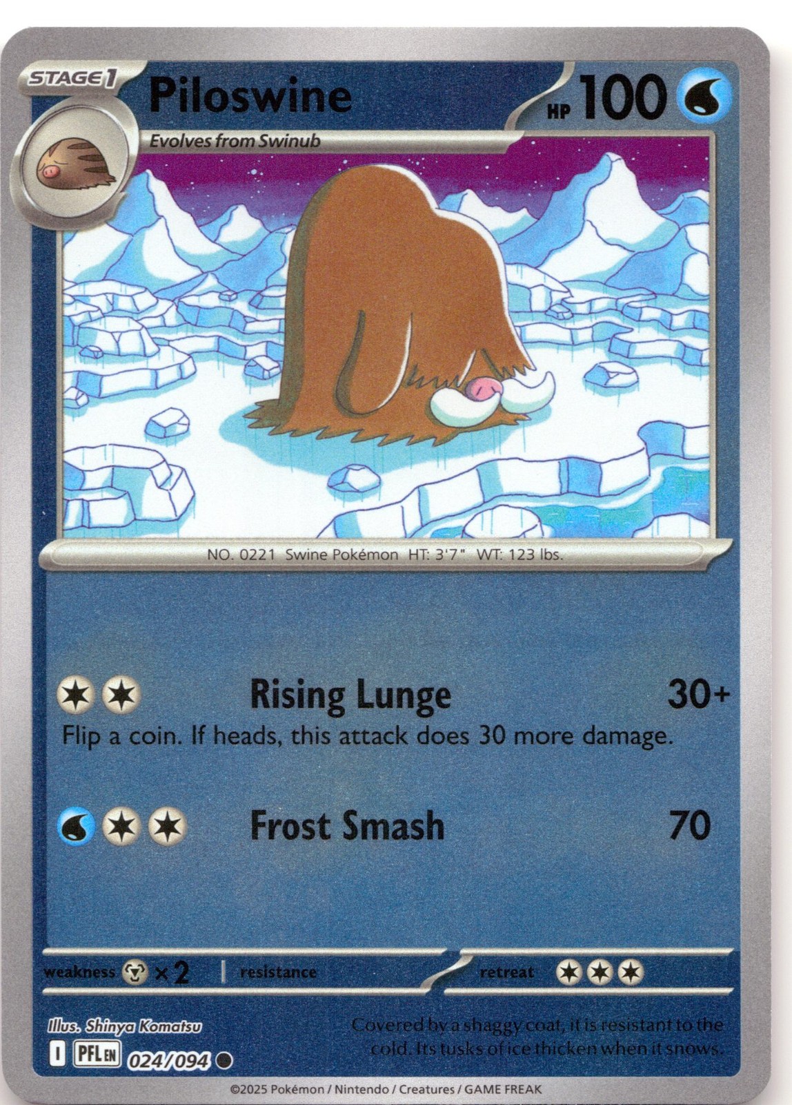 Piloswine 24/94 Phantasmal Flames Reverse Holofoil NM Pokemon TCG