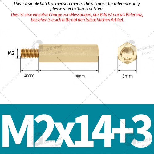 Hex Brass Standoff Spacer Screw Pillar PCB PC M2 3mm-40mm Computer Motherboard - Picture 18 of 58