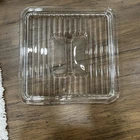 Anchor Hocking 1932 Vintage Design Ribbed 9" Square Refrigerator Dish LID ONLY