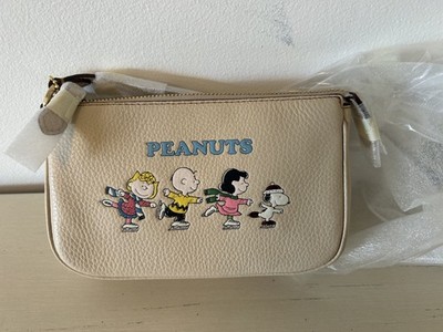 Coach X Peanuts Nolita 19 Snoopy And Friends Motif Gold/Ivory Multi CE858 NWT
