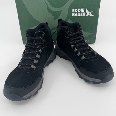 NEW Eddie Bauer Bonham Hiking Boots MENS Black Leather Lace Up Ankle SIZE 8 NEW Eddie Bauer Bonham Hiking Boots MENS Black Leather Lace  main image 3