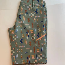 Wild Rye Kaweah Cycle Short Green Geometric Print size 12 women’s EUC