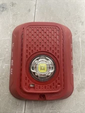 System Sensor SRled Wall Strobe Red Missing Back Plate Wall Mount