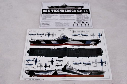 Trumpeter 05609 USS CV-14 TICONDEROGA 1:350 Kit di modellismo - Foto 3 di 8