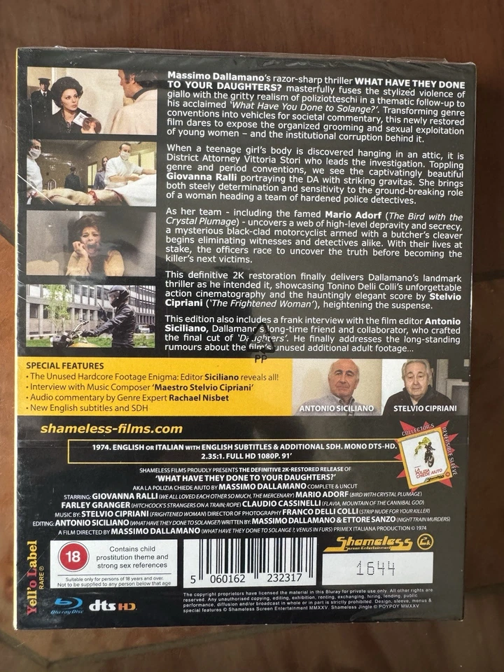 What Have They Done To Your Daughters [1974] Limited Edition Blu Ray All Regions - Image 2 of 4