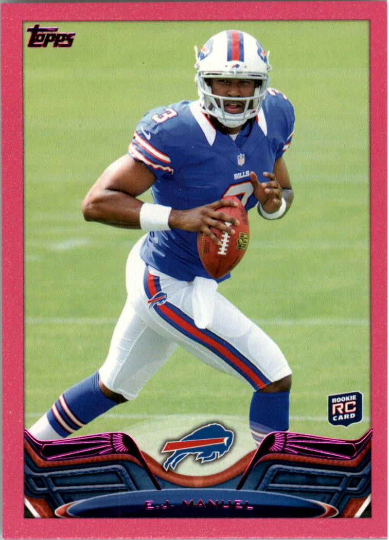2013 Topps Pink #215 EJ Manuel/(scrambling pose)/399 - FB