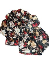 Stars Above 2 piece floral satin pajama lounge set XL
