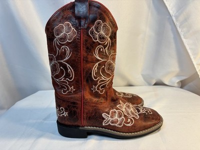 Shayanne Girls Little Lasy Burgundy Boots Shoes 4-D BSGFA22P12