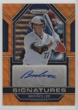 2023 Panini Prizm Signatures Orange Wave 32/50 Brooks Lee #SIG-BL Auto 1j9u