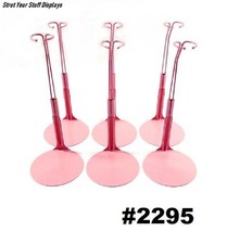 6 KAISER 2295 PINK Stands Fit 11.5"-12.5" tall doll BARBIE MIDGE FRANCIE CARA
