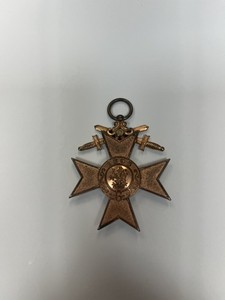 WW1-Bavarian Military Merit Cross Badge(3rd Class) Swords Merenti 1866.