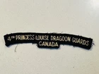 WW2 4th PRINCESS LOUISE DRAGOON GUARDS Canada Military Army Shoulder Title Badge