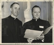 1955 Press Photo Speakers at Southern Regional Seminar at Loyola University