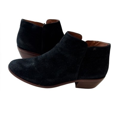 Sam Edelman Women s Petty Black Suede Ankle Booties, Size 7 M