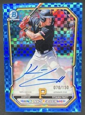 2026 Bowman Konnor Griffin Chrome Prospect Auto Refractor Blue X-Fractor #/150