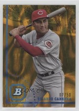 2022 Bowman Heritage Gold Lava Refractor 7/50 Ricardo Cabrera #BHPC-132 12jy