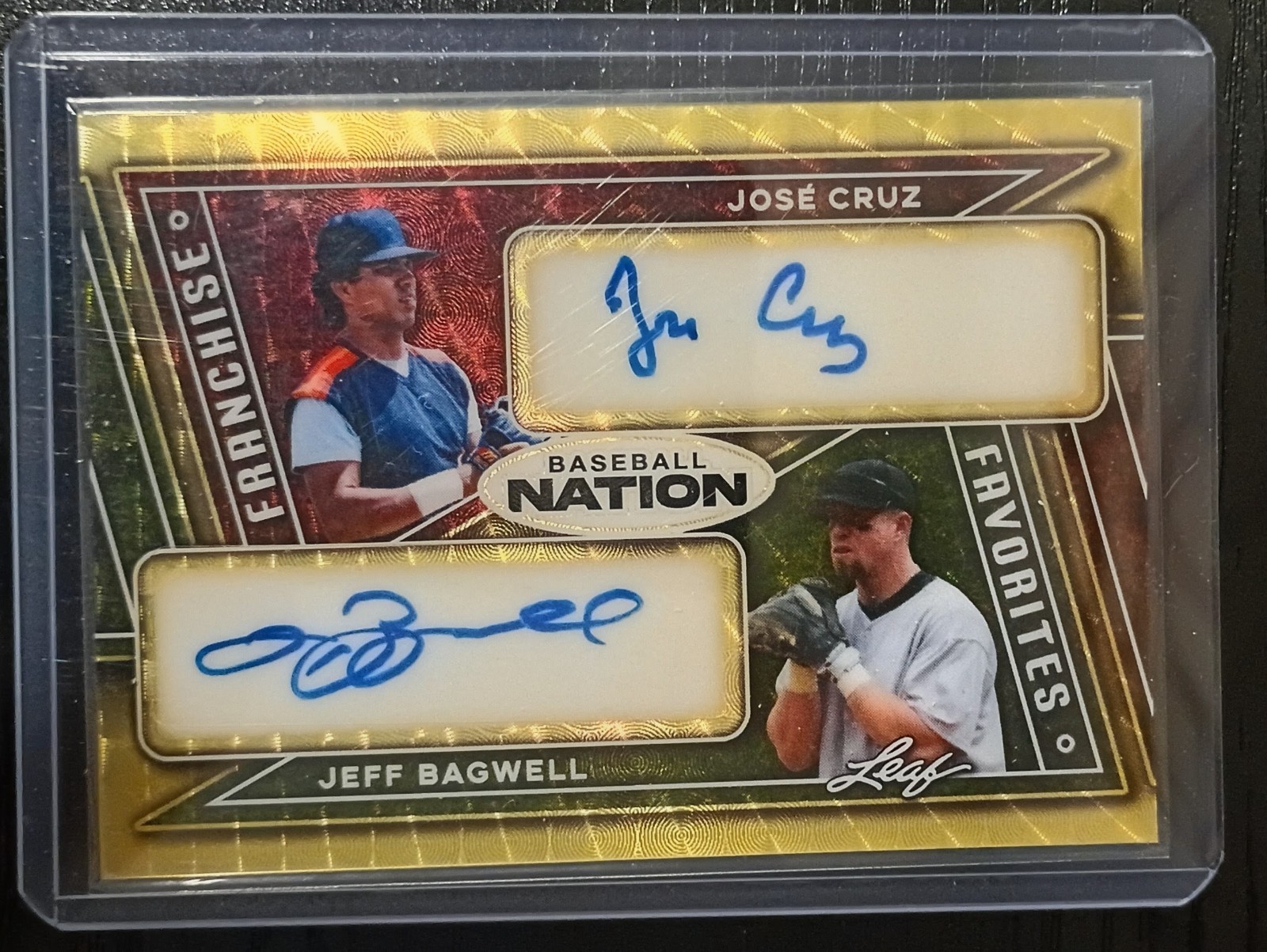 Leaf 2026 Baseball Nation Jose Cruz Jeff Bagwell Astros Dual Auto 1/1