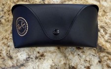 Authentic Ray-Ban Black Leather Sunglasses Case Only EXCELLENT