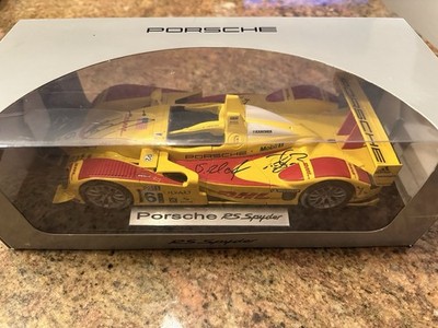 Porsche DHL Rs Spyder 1/43 Scale Model - SIGNED Rare Look!! Diecast in box!