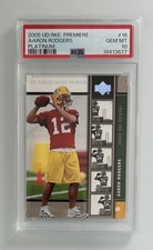 2005 Upper Deck Aaron Rodgers Rookie Premiere PLATINUM #16 Graded PSA 10