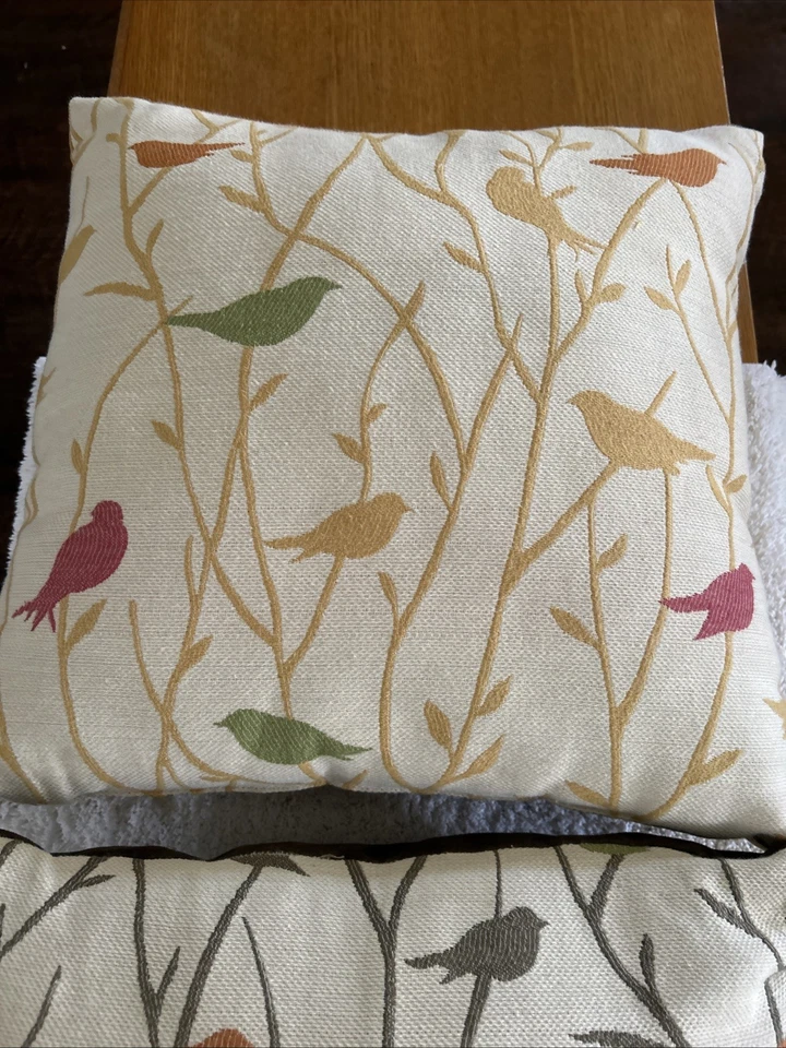 DV KAP Home Twitter Novelty Bird Fabric Throw Pillows 17 X17 Knife Edge Set of 2 - Image 2 of 4