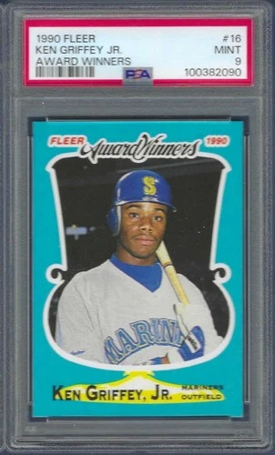 1990 Fleer Award Winners Ken Griffey Jr # 16 PSA 9 Mint