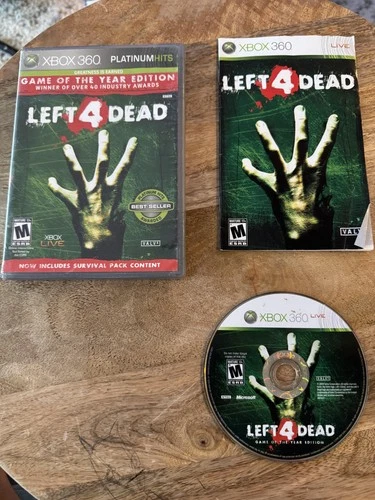 Left 4 Dead GOTY Edition Xbox 360 Complete Tested Survival Pack Manual Valve